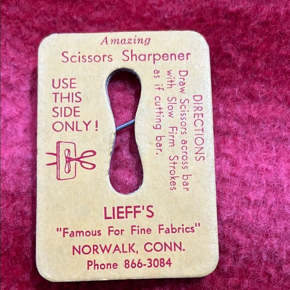Vintage Lieff's Scissors Sharpener